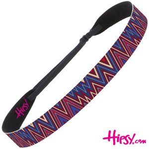 Hipsy Adjustable NO SLIP Hippie Maroon Wide Non-Slip Headband